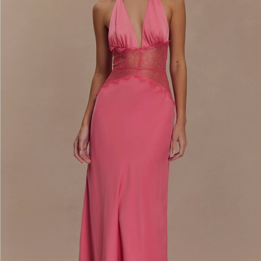 Meshki Vibrant Pink Backless Dress - perfect wedding guest dress